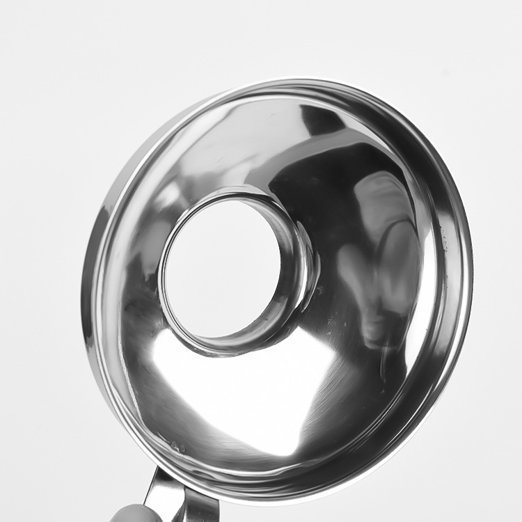 Stainless steel wide-mouth funnel large-diameter surface leakage with packaging food kimchi jam enema powder funnel
