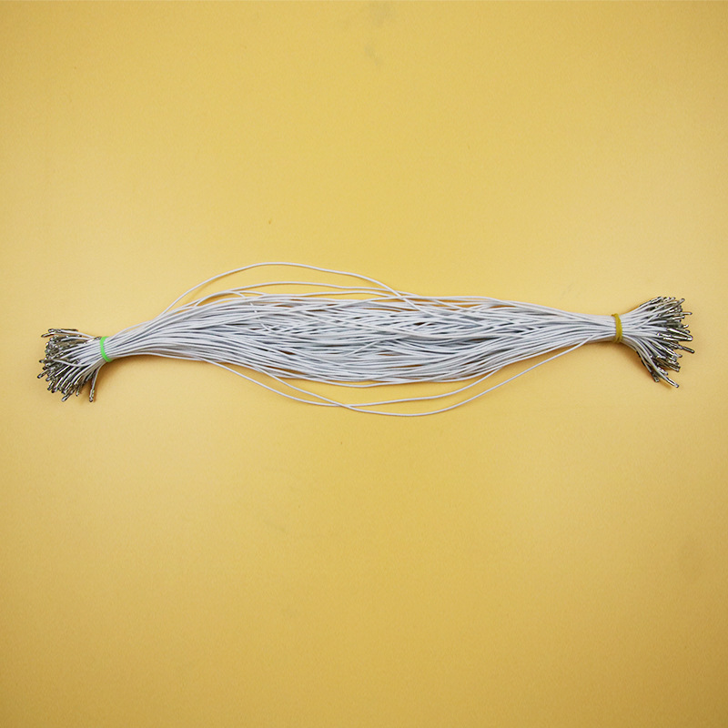 Hat elastic rope custom mask rope iron elastic rope fixed rope iron elastic rope card rope wholesale 1mm
