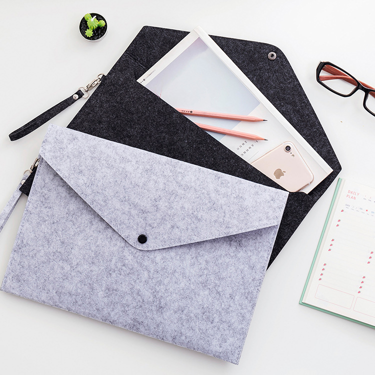 Felt file bag file bag clutch bag custom felt bag folder a4 advertising folder