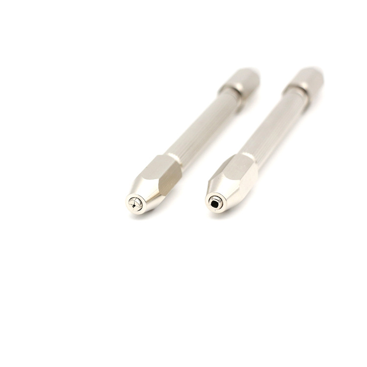 Factory supply hexagonal double-headed hand twist drill engraving drill clip precision hand drill double-headed watch maintenance tool