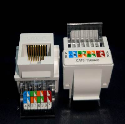 Six types of gigabit network module free RJ45 module information network cable CAT6 computer module