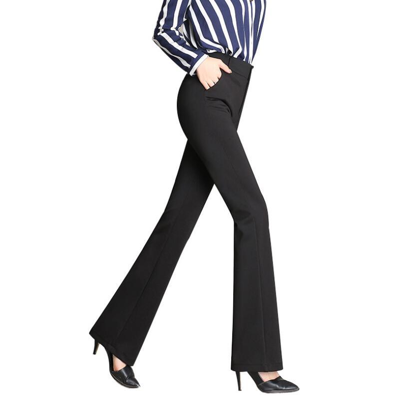 Cross-border supply new micro pants trousers plus size flared pants suit pants women's straight high waist work pants suit pants women