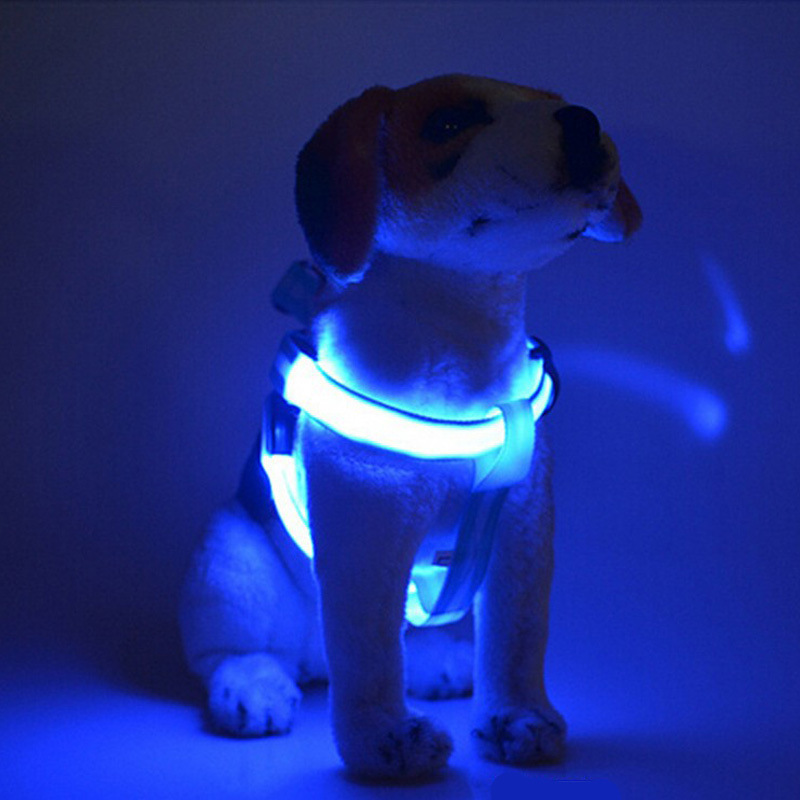 Usb 充電式 Led 点灯ペット用品チェストストラップ犬のリードゴールデンレトリバーテディ犬の首輪光るアクセサリー|undefined