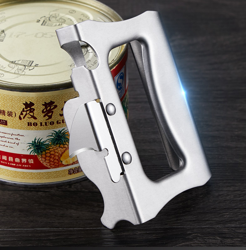 Can opener multi-function bottle opener stainless steel can screwdriver iron can knife beer bottle opening tool artifact