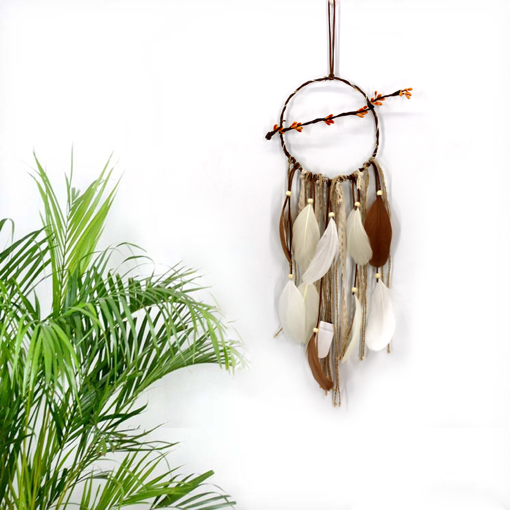Pastoral style creative rattan dream catcher hanging decoration xuanguan wall decoration B & B decoration dream catcher hanging decoration