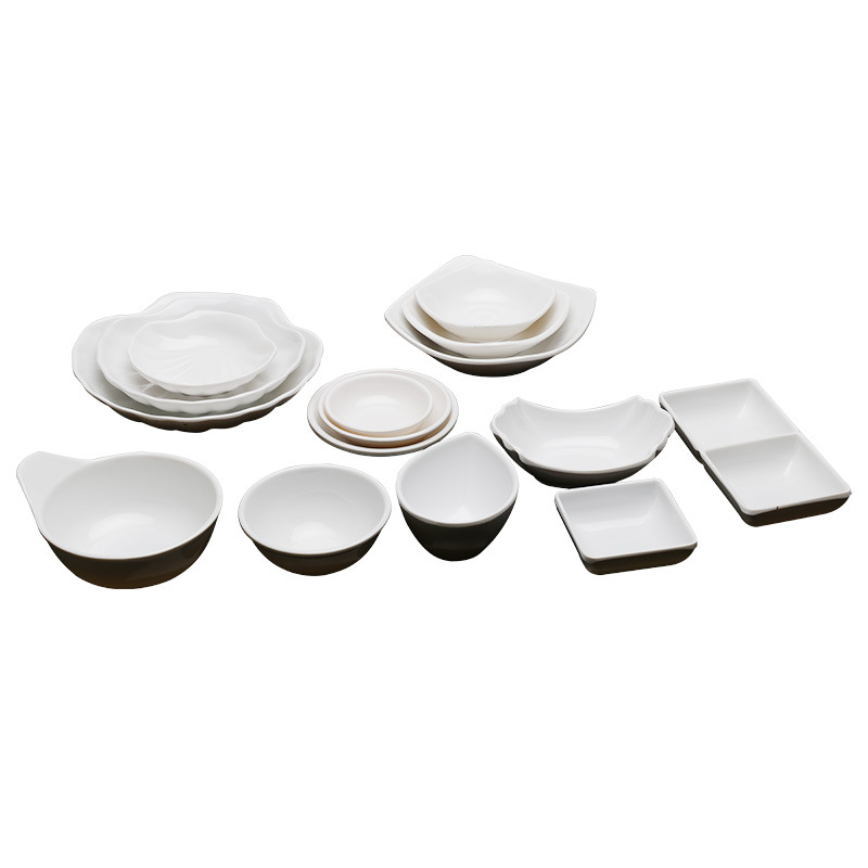 Melamine bowl tableware small butterfly small dish imitation porcelain flavor dish plastic dish Japanese style seasoning dish sauce dish Korean style