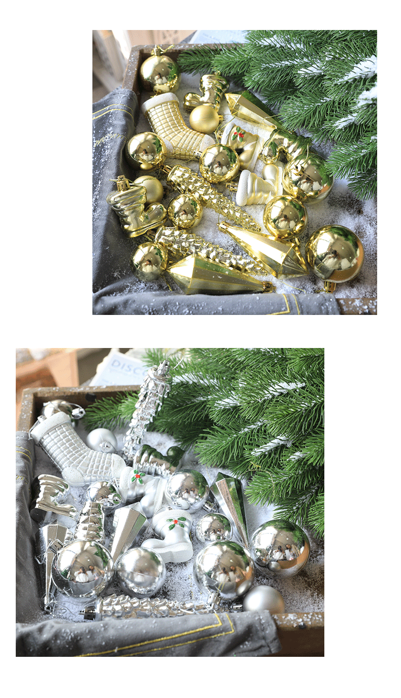 Christmas Ball Alias Ball 21 Pack Christmas Tree Hanging Christmas Decorations Cross Border_voghion.com