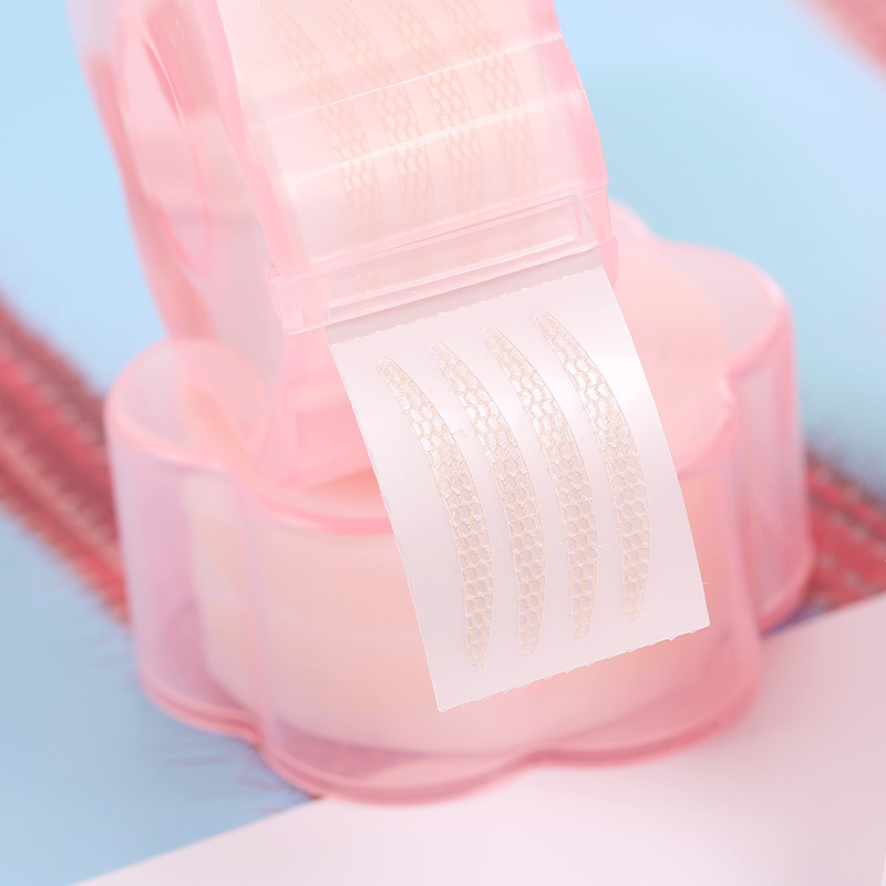 Lace Double Eyelid Sticky in Water with Glue Plum Blossom Lace Hollow Setting Cream Foreign Trade Delivery Tool