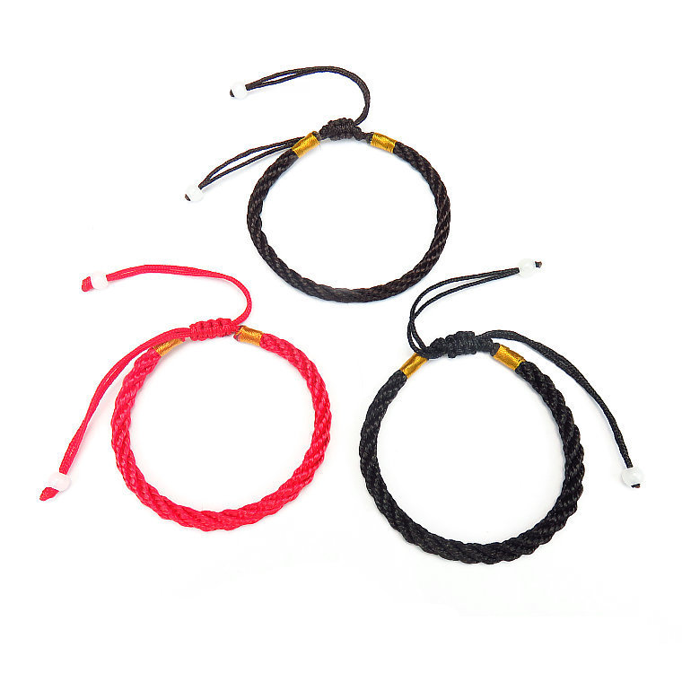Stall 2 yuan store jewelry hand-woven couple's life year transfer red rope bracelet wreaths all line hand rope small gifts
