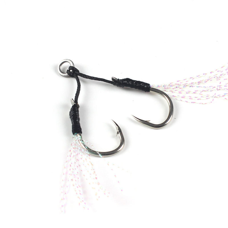 Bagged Shore cast iron hook Luya lead fish single and double hook Ishni fishing hook wholesale