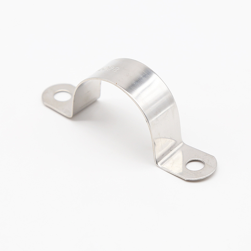 Kajinou Silicone Rubber 304 Stainless Steel Clamp U-shaped Card Riding Card with Rubber Pipe Clamp Pipe Clamp Fixing Buckle