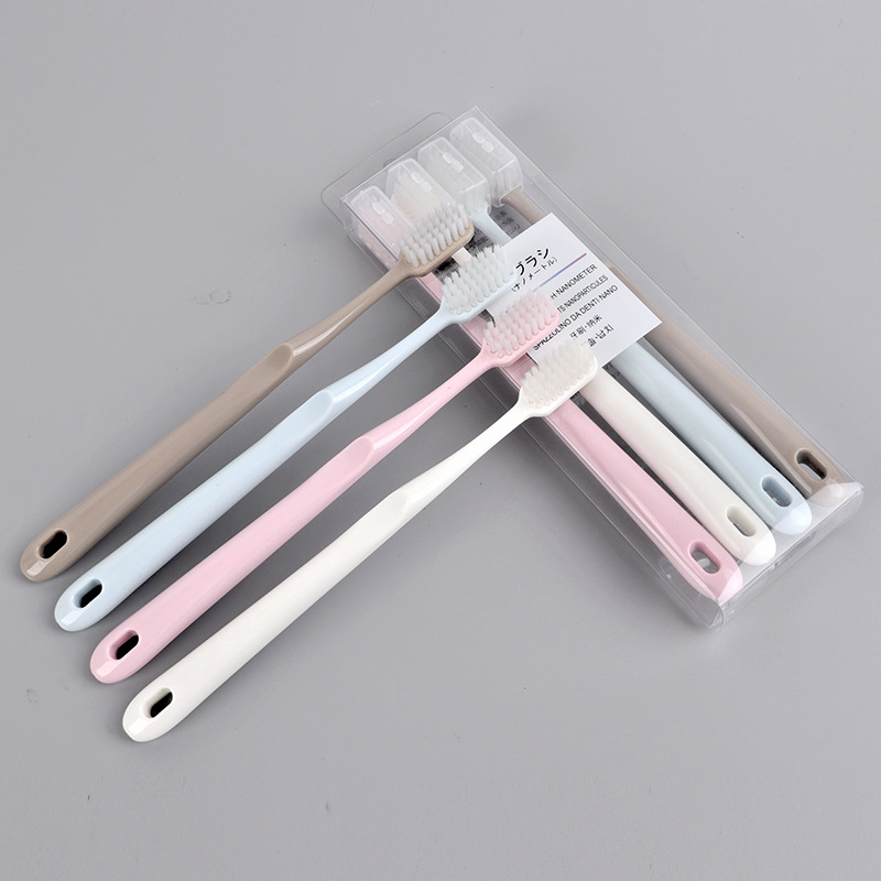 Japanese Macaron Nano Toothbrush Ceramic Handle Brush Handle Nano Soft Crystal Box Toothbrush Superior Product