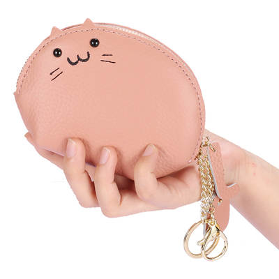 Cross-border Creative Genuine Leather Coin Purse Women's Key Bag Simple Japanese Small Wallet Mini Cute Niche Coin Bag