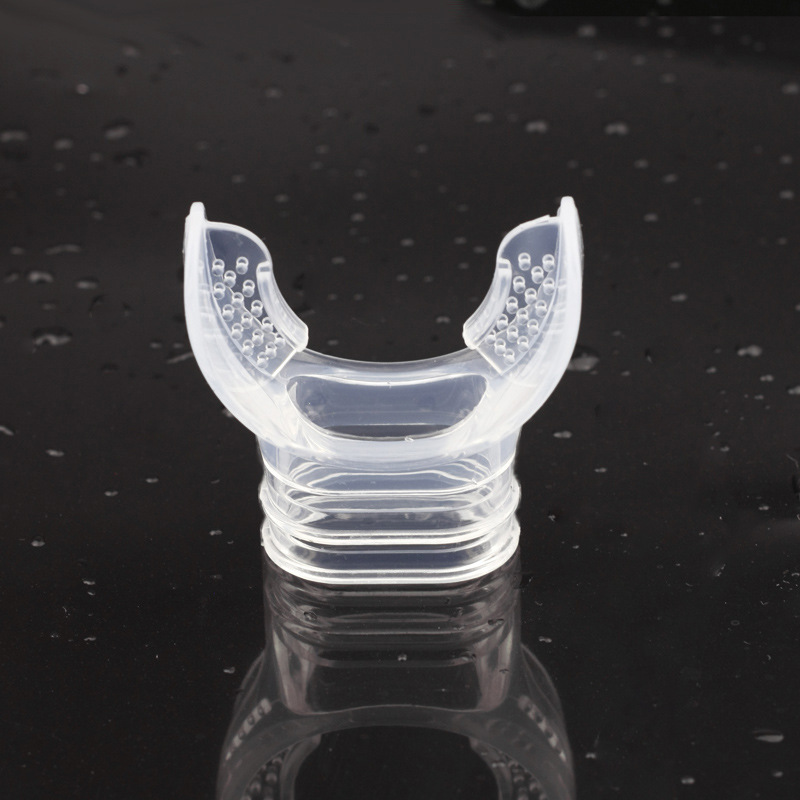 Diving Bite Snorkeling Hygienic Bite Diving Equipment Breathing Tube Transparent Silicone Bite Liquid Silicone