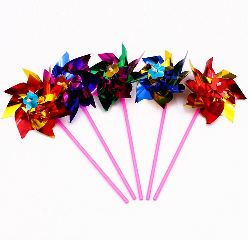 Ground push gift square kindergarten stall enrollment children's toy factory wholesale plastic sheet small windmill