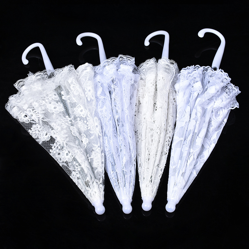 Cross-border supply European and American new multi-color style lace decorative umbrella flower children's umbrella wedding supplies wholesale