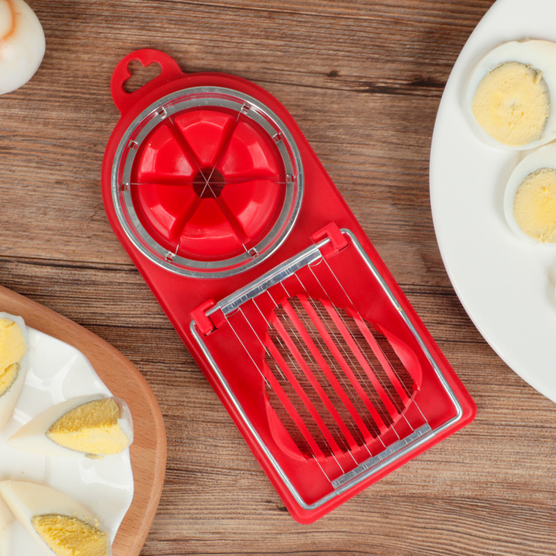 Household multi-functional two-in-one egg cutter egg fancy cutting creative kitchen egg slicer manufacturers wholesale