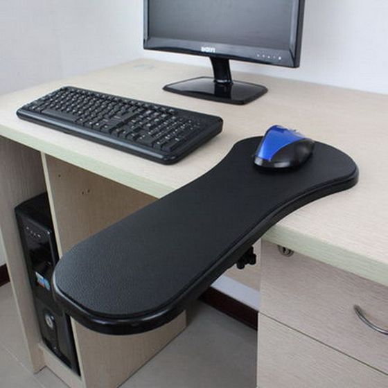 Black Table and Chair Dual-purpose Fatigue Relief Computer Arm Bracket Mouse Wrist Pad Elbow Bracket Hand Bracket Gift