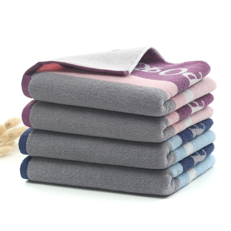 Thickened absorbent cotton extended towel 40*95 adult fitness sports towel sweat absorbent adult extended bath towel
