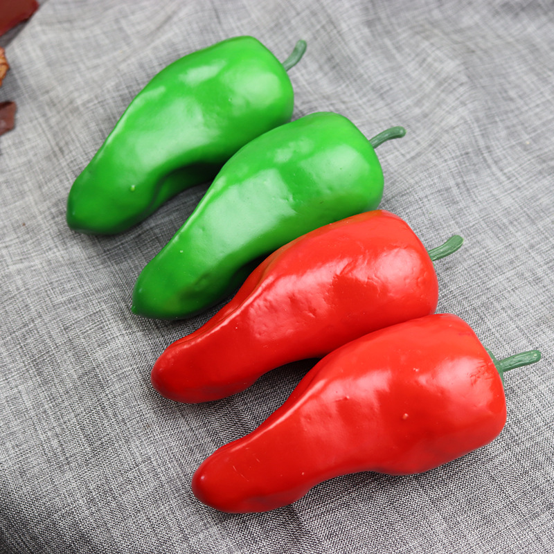 Simulation of chili pepper bell pepper pepper bell pepper vegetable model fake fruit toy props ornaments wholesale