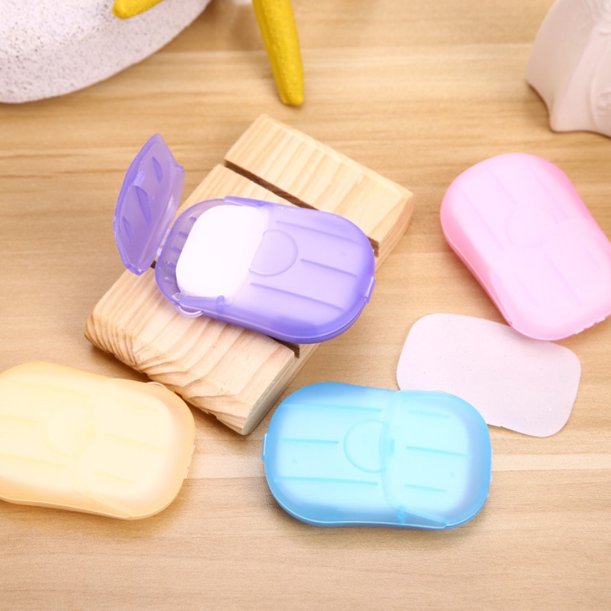 Boxed Soap Paper Portable Hand Washing Tablets Small Soap Tablets Mini Soap Paper Hotel Travel Disposable Soap Tablets