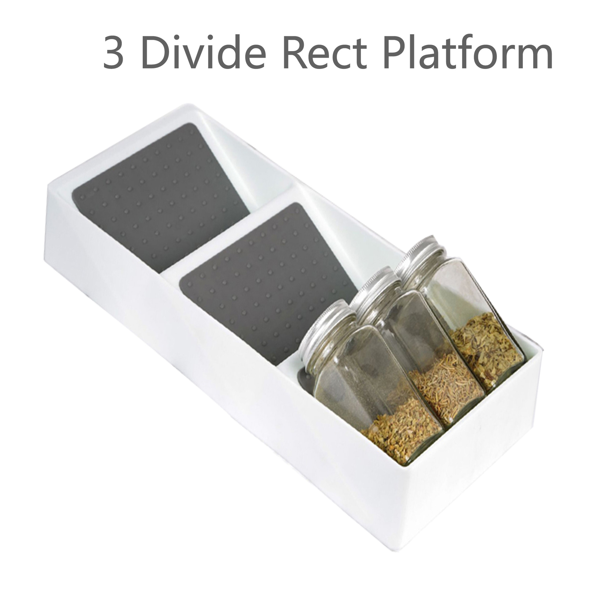 Factory Direct 3-grid drawer storage box medicine bottle storage box seasoning box drawer seasoning bottle organizing box