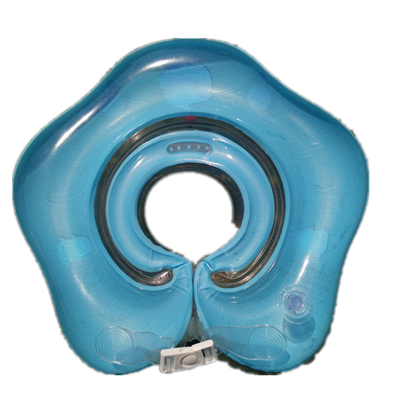 Baby Swimming Inflatable Children's Neck Ring Newborn Swimmer Neck Ring Baby Learn to Swim Plum Blossom Baby Swimming Ring