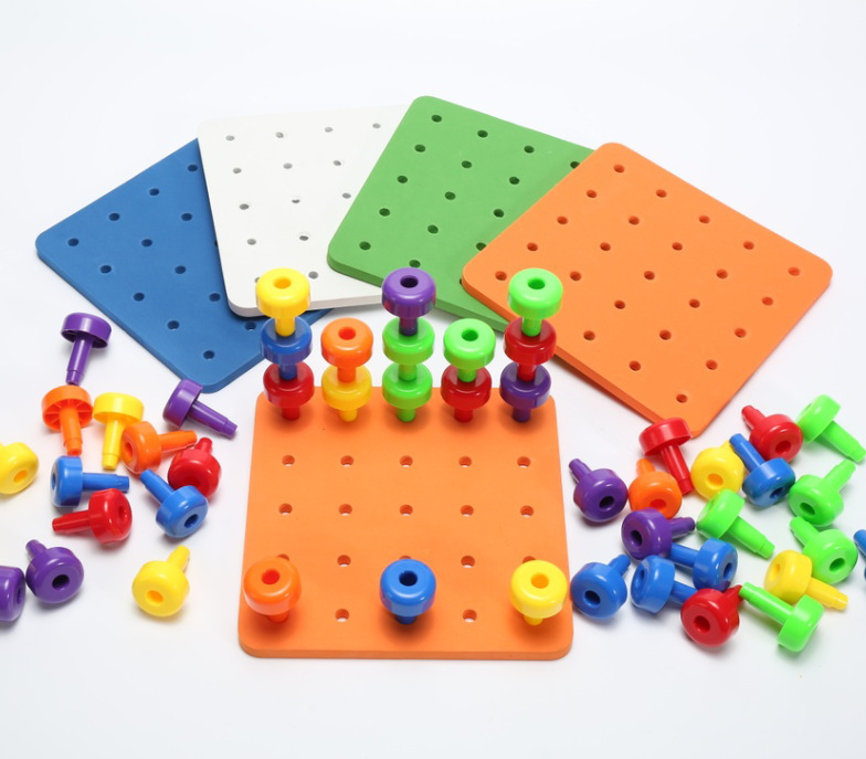 Children Aged 3-6 Puzzle Chess Pieces Piece Puzzle Building Blocks Puzzle Assembled Toys