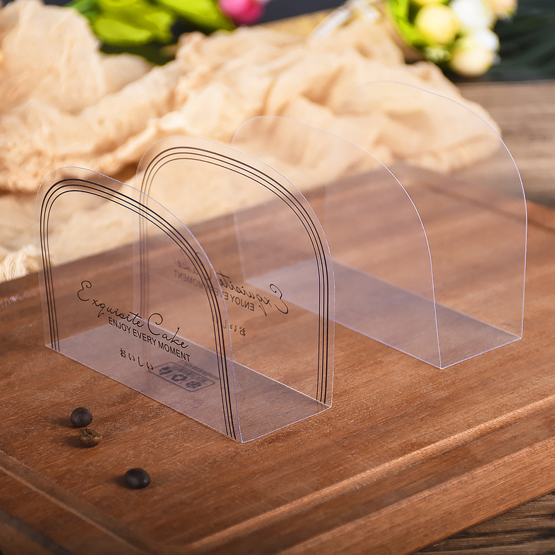 Triangular Cake Hard Edge Transparent Mu Si Gasket 8 Inch 6 Inch Cut Piece Melaleuca Cake Base Plastic Pad