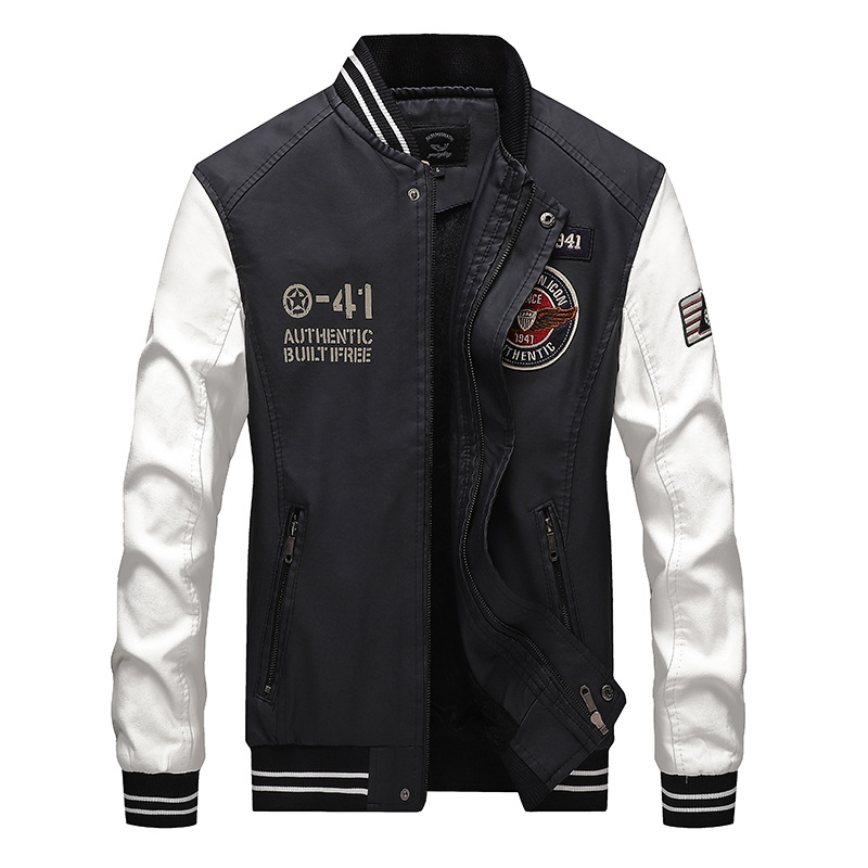 Cross-border exclusive for Amazon autumn and winter pu leather men's casual plus velvet padded leather jacket jacket men