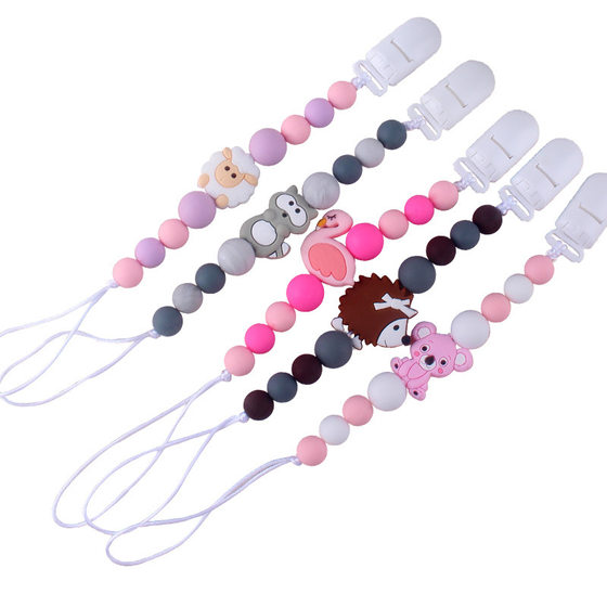 Baby pacifier chain pacifier rope silicone gum anti-chain maternal and infant products Foreign trade Amazon New