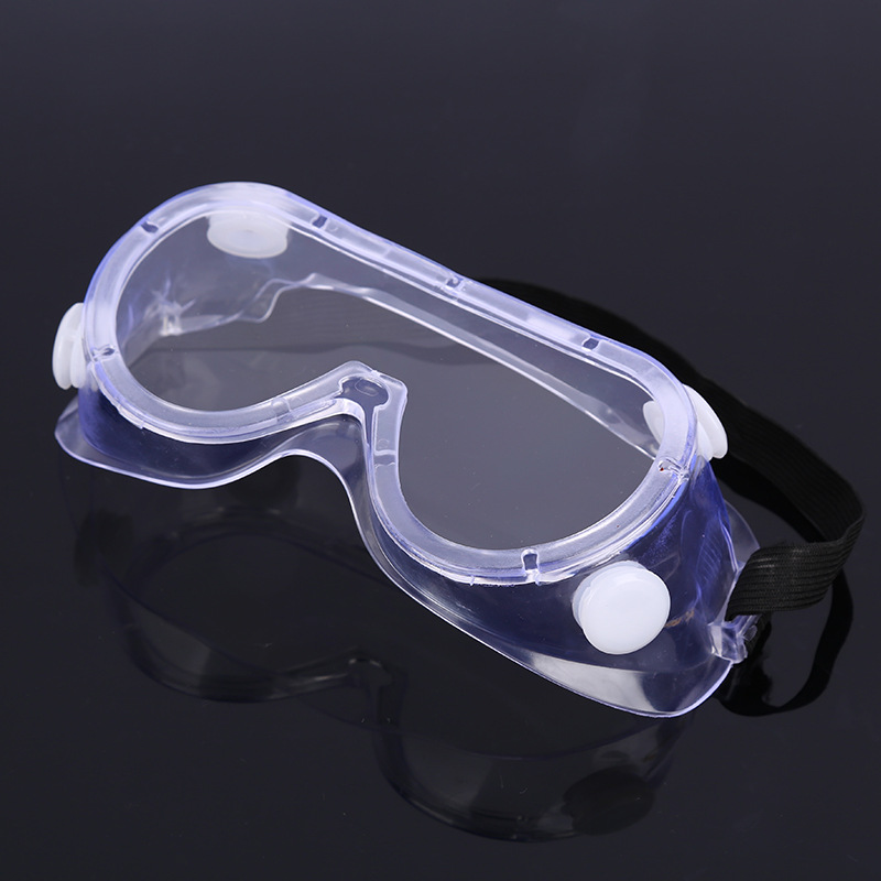PC four beads large goggles protective glasses dustproof dustproof windproof chemical laboratory splash-proof labor protection goggles