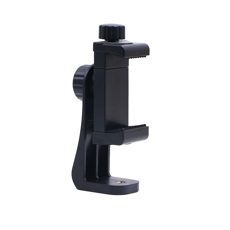 Live mobile phone clip tripod clip horizontal and vertical selfie stick fixed extra large universal triangle bracket rotation