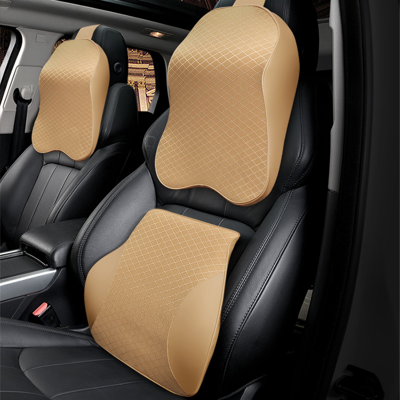 Car Headrest Neck Pillow Car Headrest Lumbar Vehicle Memory Foam Cervical Neck Car Lumbar Seat