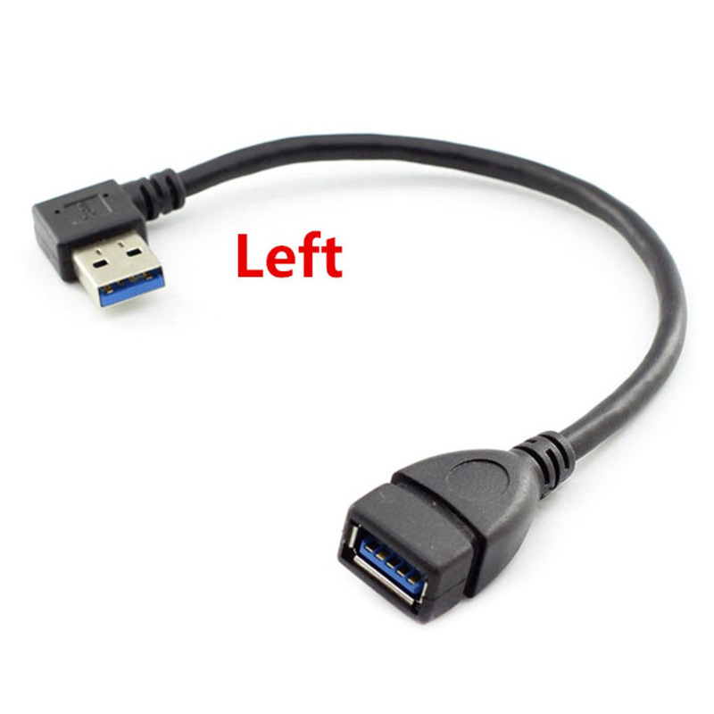 Hot-selling usb3.0 elbow extension cord high-speed transmission adapter male-to-female computer conversion line left and right up and down