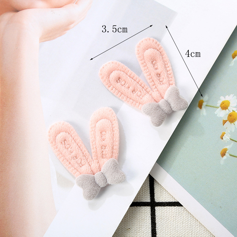 New candy color cartoon ultrasonic embossing accessories rabbit ears clothing accessories clothing accessories wholesale
