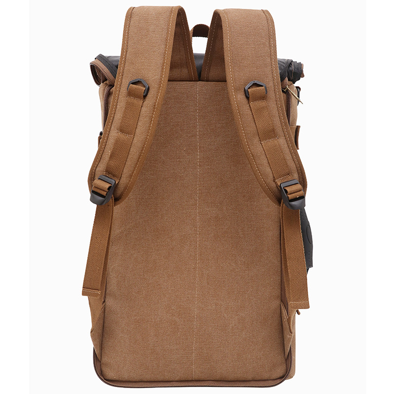 Factory wholesale canvas bag bucket bag men's backpack handbag travel three bags large capacity Travel Bag