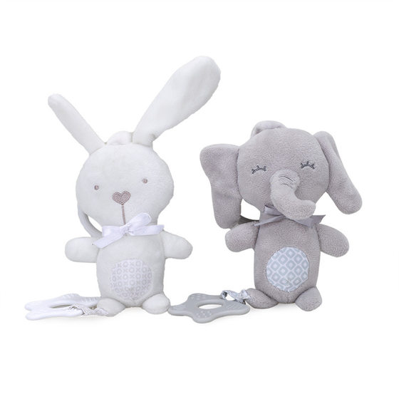 Children's tooth glue pendant rabbit elephant civet cat pendant car hanging bed hanging BB Bell