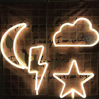 New LED neon light shape party light love letter light proposal confession decorative light Christmas light string burst