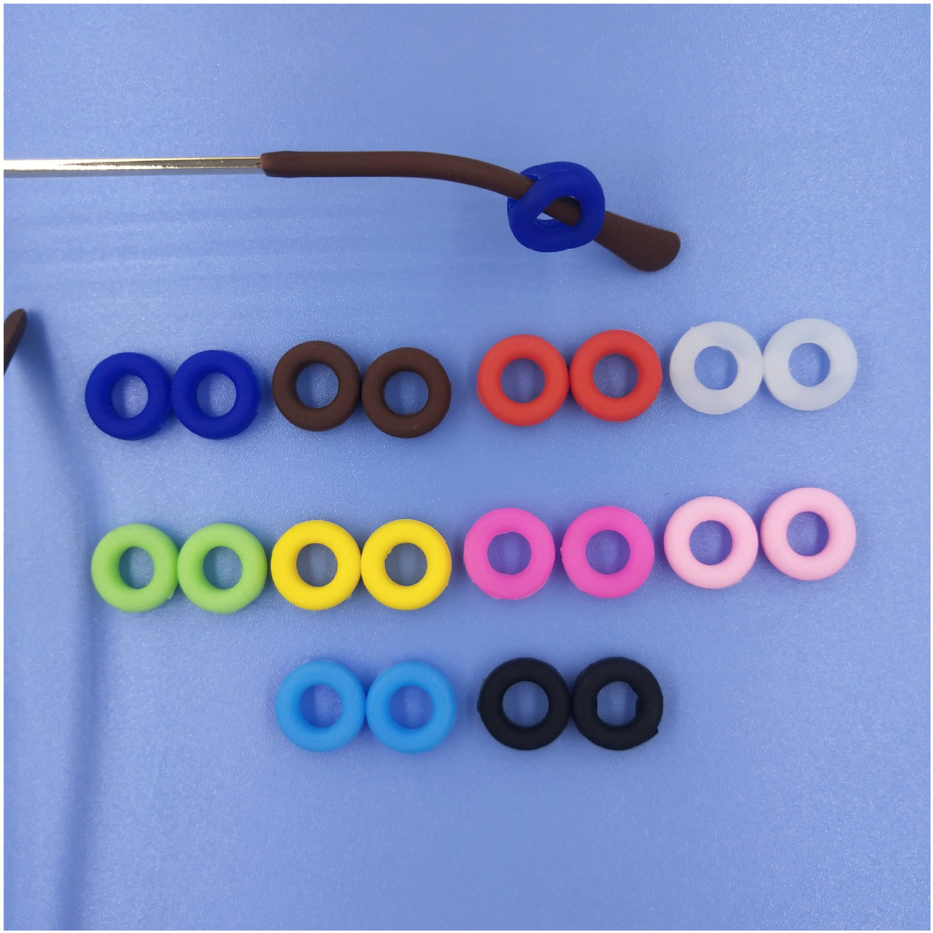Environmental protection round silicone glasses slip cover off ear hook ear hook outdoor accessories accessories