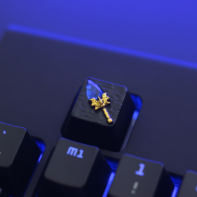 キー石カスタム個性レリーフ亜鉛アルミニウム合金金属キーキャップ機械キーボードr4高さボタン88元ランク|undefined