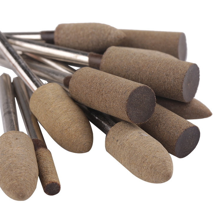 Cowhide grinding head cowhide polishing grinding head polishing mirror cylindrical Oval