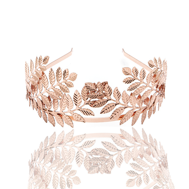 Ka decoration Tong New leaf crown bridal headband European and American fashion baroque bridesmaid headband hair accessories gift