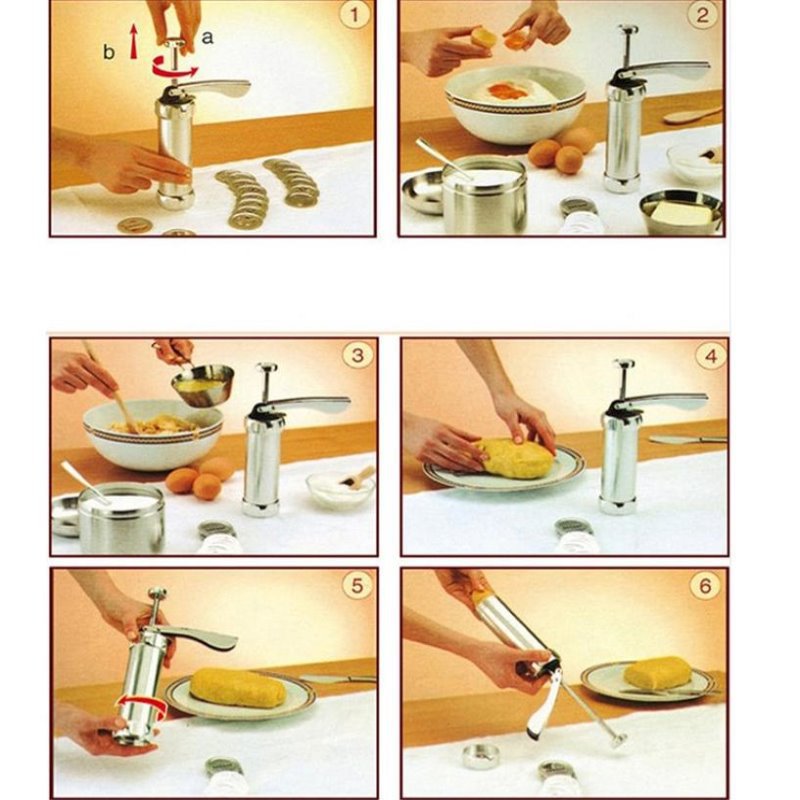 Household biscuit machine cookie making mold baking decorating gun cream decorating machine baking machine boxed