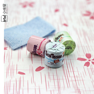 52Dollhouse miniature food play scene model doll house accessories mini tissue roll G119