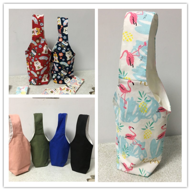 Beverage Bag Cute Cartoon Dog Cat Cup Set Autumn and Winter Handbag Milk Tea Set Hand Cup