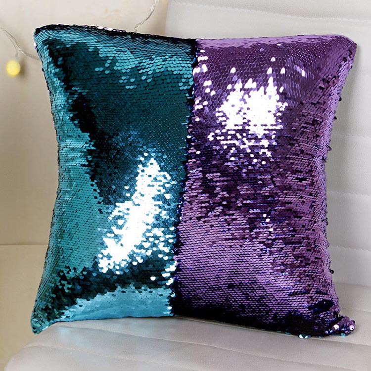 Amazon ebay solid color sequin pillow case European sequin pillow case pillow cushion cover factory wholesale