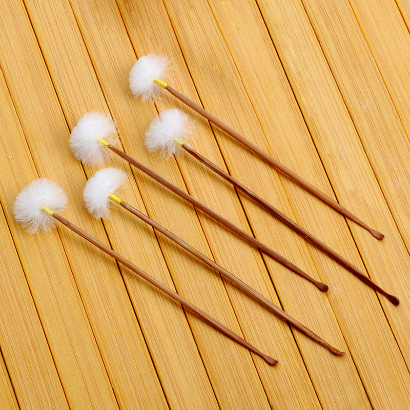 Tianyi coal bamboo double-headed goose feather ear pick ear picking artifact ear picking tool ear picking goose feather cleaning ear