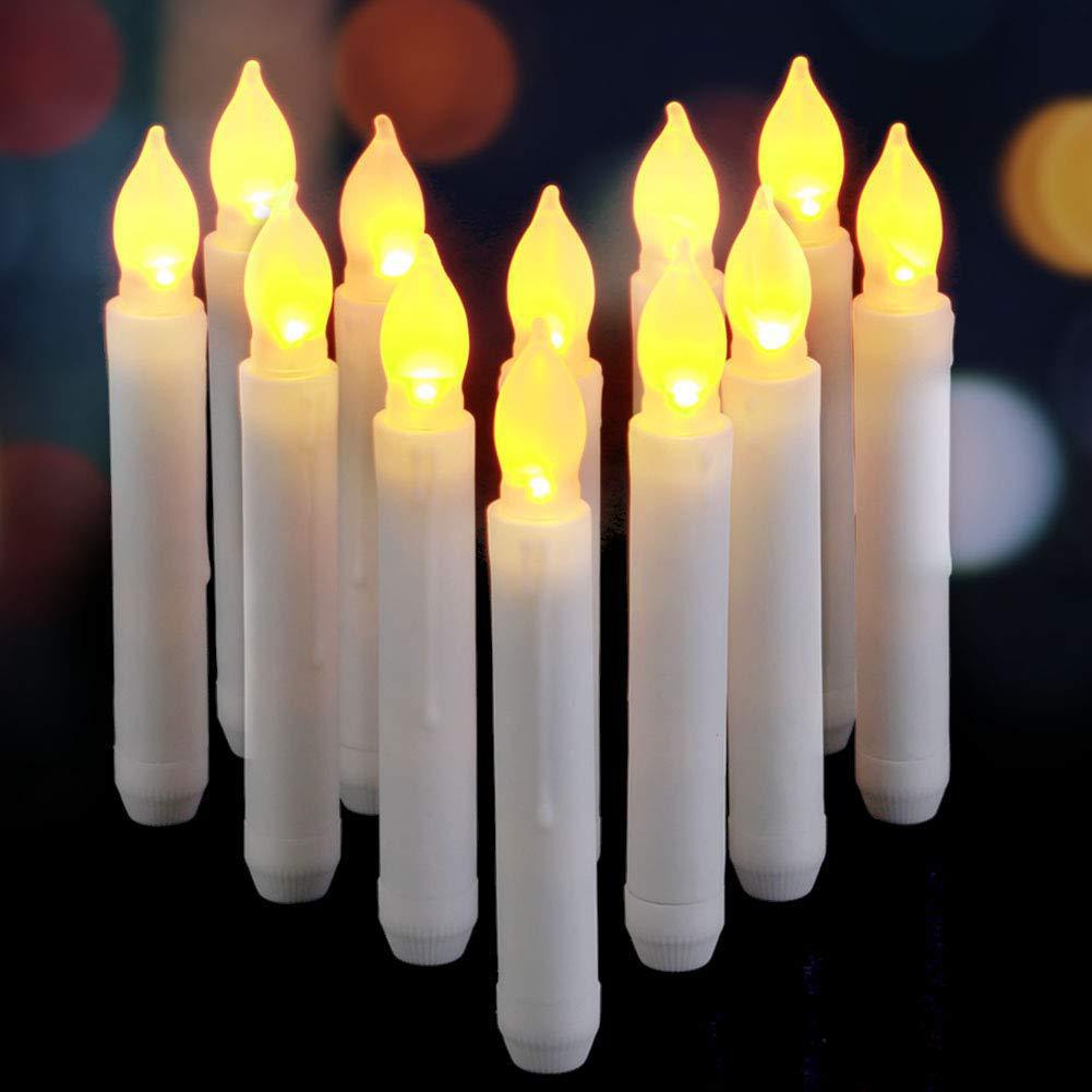 圆柱形LED电子蜡烛灯 源头厂家长杆塑料蜡烛灯圣诞烛台宗教长蜡烛
