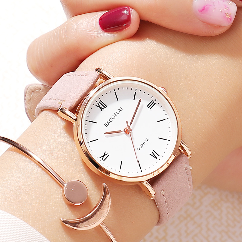 Korean Style Simple Small Fresh Belt Watch Women's Quartz Watch Small Artistic Instagram Preppy Watch Amoy Supply